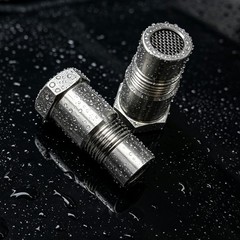 2pc Stainless Steel M18*1.5 Screw Replacement Part, Dispenser Container Type, Du