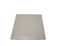 Beige Ceramic Tile 4.25 in Almond Bone Matte Subway Square Mid Century Modern