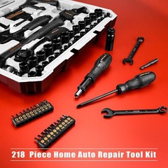 DEKO 218 PCS General Household Hand Tool Set Screwdriver Set,Socket Set