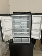 GE Gray 3-Door French Door Refrigerator w/ Ice Maker & Water Dispenser
