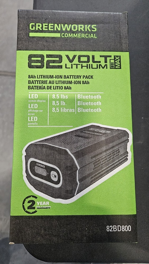 Greenworks 82V 8Ah Bluetooth Battery Digital Display 82BD800 – NEW