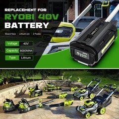 8Ah-10Ah Replacement For Ryobi 40V High Capacity Lithium Battery OP4050 OP40261