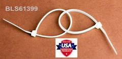 100 USA Made TOUGH TIES 12″ inch 120lb Nylon Tie Wraps Wire Cable Zip Ties White