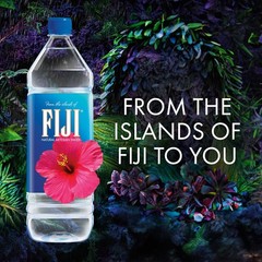 FIJI Natural Artesian Bottled Water 1.5 Liter 1.5L 12 Pack Case Electrolytes