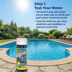 In The Swim Well Water Swimming Pool Start-Up Kit – Opening Chemicals with Metal