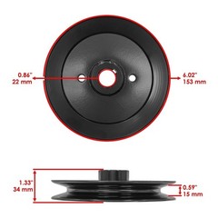60″ Deck Spindle & Pulley for Bad Boy ZT Avenger 2020-2025 033-4301-00
