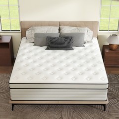 12″ Mattress Full Queen King Size Gel Memory Foam Hybrid Spring Bed in a Box