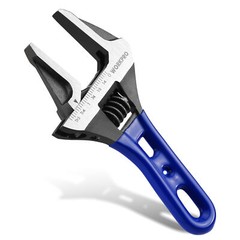 WORKPRO 6-inch Stubby Adjustable Wrench 1.5″ Wide Jaw Opening Wrench Metric/SAE