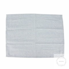 Narrow Striped Cotton Linen Blended Dinner Cloth Napkins Set of 12 (40 x 30 cm)