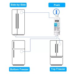 4 PACK Genuine Samsung DA97-17376B HAF-QIN/EXP REFRIGERATOR Water Filter NEW