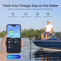 Renogy 12V 100Ah Trolling Motor Lithium Iron Phosphate Battery with Bluetooth
