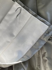 Lovely ETHAN ALLEN Silk & Cotton Sage Green ( Mineral) Lined Drape Panel 48X98