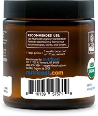 Nutricost Organic Madagascar Vanilla Bean Paste (4 oz) – For Baking and Cooking
