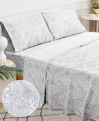 100% Cotton Sheets Fitted Flat Bed Sheets Twin,Twin XL,Full,Queen,King Size