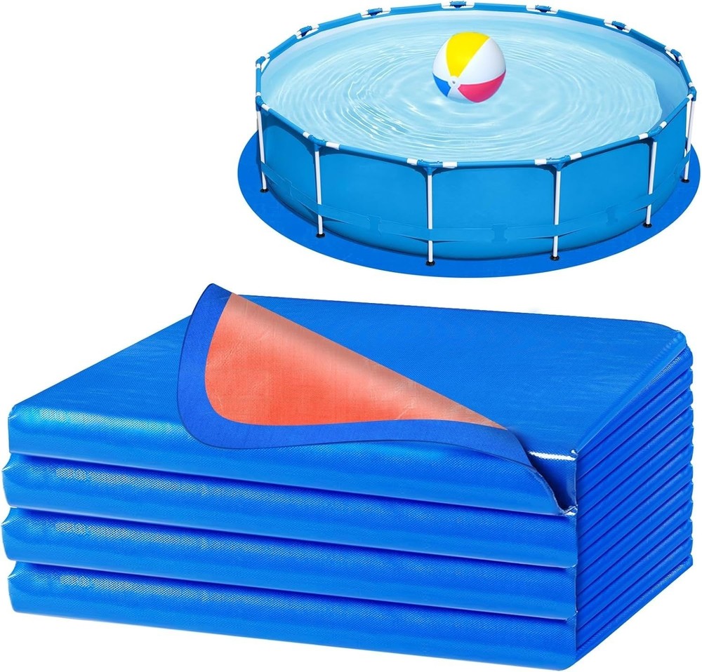 24FT Round Pool Liner Pad Thick Ground Cloth Mat for Above Ground Pools (A031)