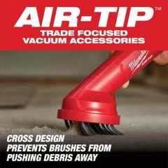 1-1/4 In. – 2-1/2 In. Cross Brush Tool Wet/Dry Shop Vacuum Attachment (1-Piece)