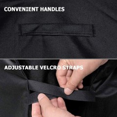 iCOVER BBQ Barbeque Gas Grill Cover 60 inch, Heavy Duty 600D Canvas Smoker Cover