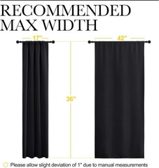 Room-Enhancing Blackout Draperies 36″ Long – Stylish & Functional for Any Room