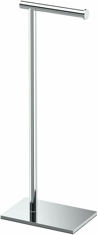 Gatco Modern Square Base Toilet Tissue Holder Stand, 21.25″ Chrome 1431C