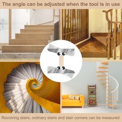 Stair Tread Template Tool, Naacoo Stair Tread Jig Set, Stair Measuring Tool – St