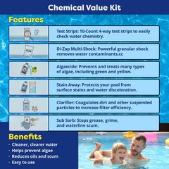 In The Swim Pool Chemical Value Kit – Above Ground and In-Ground Swimming Pools