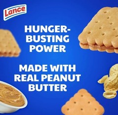 Lance Sandwich Cookies Nekot Peanut Butter 10 Individually Wrapped Packs 6