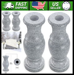 Cemetery Memorial Flower Vase with Drain Holes, 2 Pack, 9.8 in