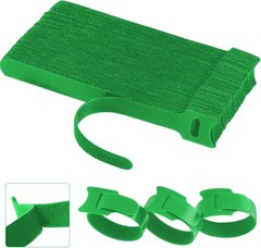 60 PCS Reusable Nylon Plant Cable Ties – 6 Inch Adjustable Green Straps