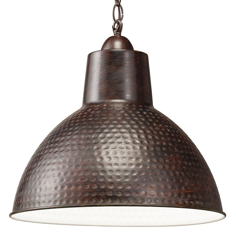 Kichler Missoula 1 -Light Bronze Transitional Metal Bell Medium Hanging Pendant