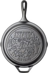 10.25 Inch Cast Iron Skillet Pre Seasoned Frying Pan 250th Anniv Made in USA