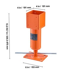 VEVOR Adjustable Shore Lift Stand Floor Roof Beam 4″x4″ House Leveling Jack Post
