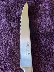 Cuisinart High Carbon Stainless Steel Hammered Handle Steak Knife C77SSH17PB-STK