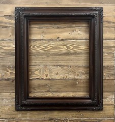 16 x 20 In stock ready to ship, Traditional compo ornate wood frame, DARK WALNUT