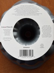 Instant Pot Fluted Bundt Cake Pan 6-8 Quart Compatible Non-Stick Oven-Safe New
