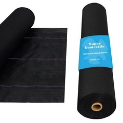 Super Geotextile Professional 5oz Geotextile Weed Barrier – Landscape Fabric