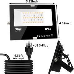 Outdoor Color Changing Stage Light 2-Pack, 300W Equivalent