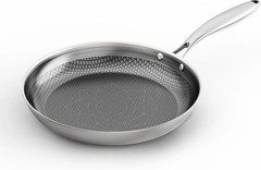 2025 New Titanium Hammered Pan Pro with no Lid, Titanium Pans for Cooking -Durab