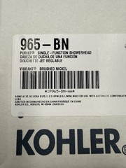 Kohler Purist K-965-BN Single Function Shower Head Vibrant Brushed Nickel – OEM
