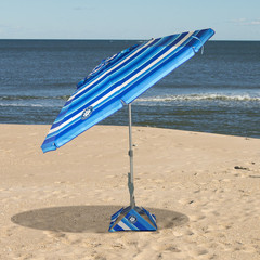7.5ft Tommy Bahama Beach Umbrella AnchorX UPF 50+ Tilt Wind Vent with Carry Bag
