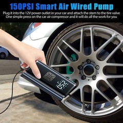 150 PSI Air Compressor Tire Inflator Fits Car Motorcycle Bike Tires Air Pump US