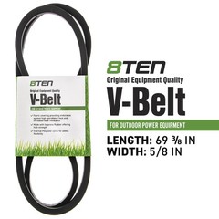 8TEN Spindle Blade Belt Kit for Yard-Machines 660F 450F LT-38 LT38 747G 38-Inch