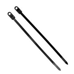 100 Nylon Cable Wire Zip Ties Mounting Hole Nail Screw 50 LBS 10″ Inch Black