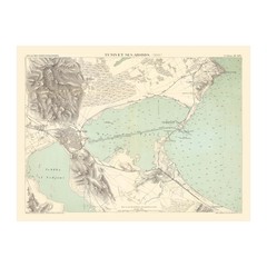 Old Map of Tunis 1888 – Vintage Tunisia Art Wall Decor Print