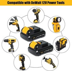 2PACK 3.0Ah 12V Max Lithium Battery for DEWALT DCB127-2 DCB120 DCB121 DCB123