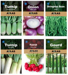Atlas Vegetable Seeds Survival Garden Kit – Over 50,000 Seeds, 29 Varieties