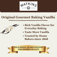 Watkins All Natural Original gourmet baking Vanilla with Pure Extract 8 fl oz..