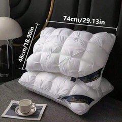 Queen Size Pillow Set of 2 Soft Gel Cushions for All Sleeping Positions UPGRADED