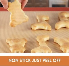 3-Pack Silicone Baking Mat Nonstick Heat Resistant Oven Mats Toaster Liner Sheet