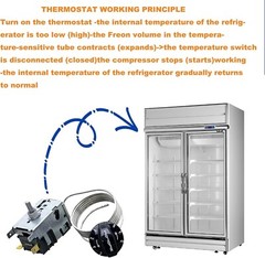 TRUE Upright Refrigeration Thermostat Temp control 800306 831932 800393 Air Kit
