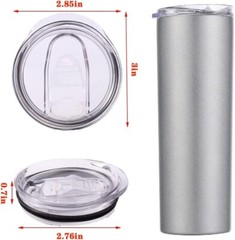 20oz Skinny Tumbler Replacement Lids 1/3 Pack2.75in Cup Mouth Compatible